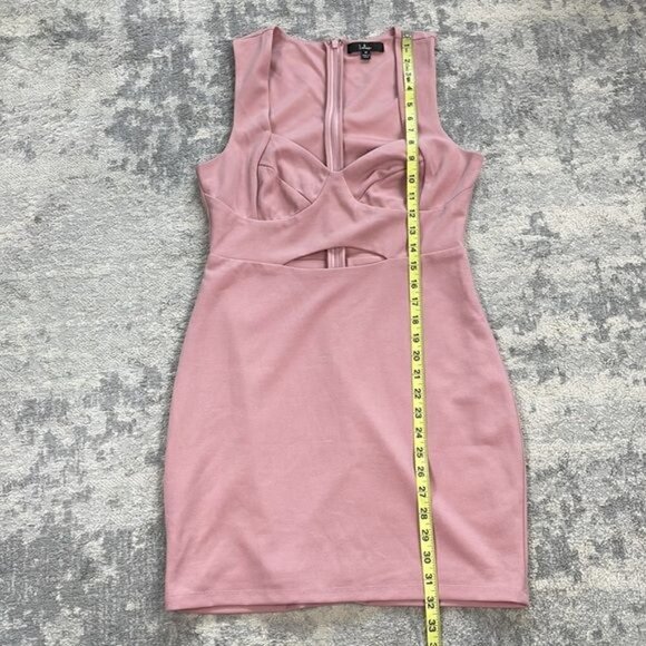 New Lulus Celebrating You Dusty Mauve Pink Cutout Bodycon Mini Dress Sz M - Picture 9 of 12